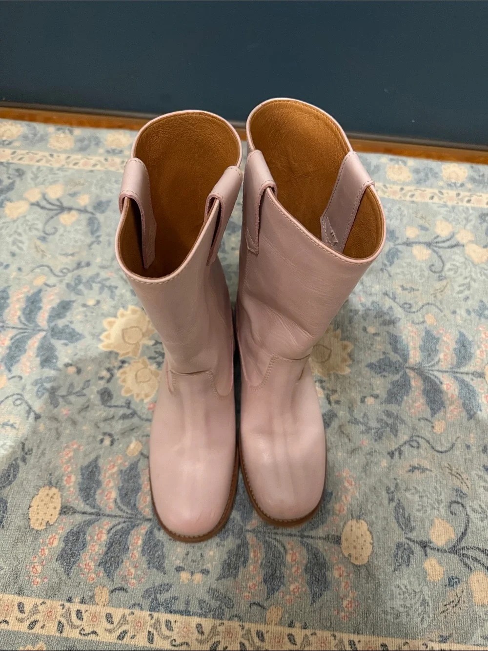 Julia Gaucho Boot in Pink Escovado - Picture 9 of 11